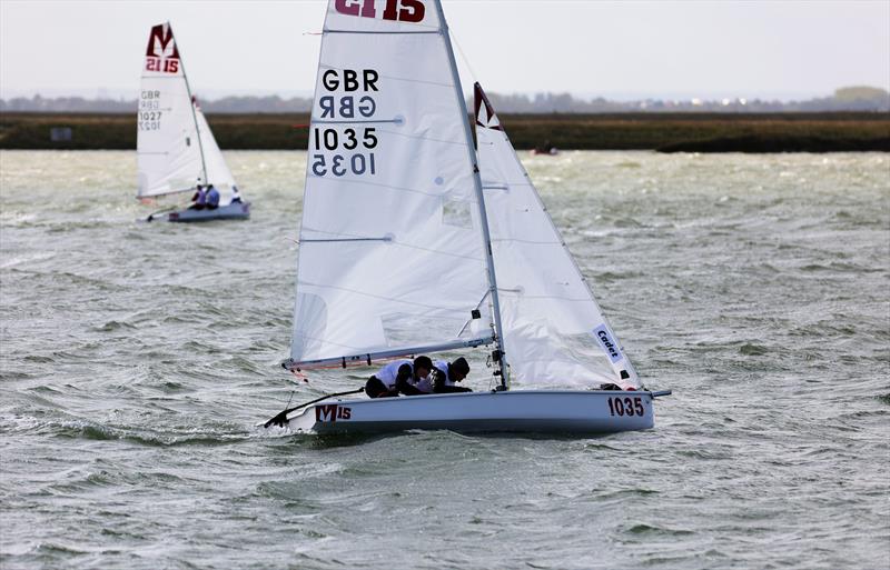 64th Endeavour Trophy - Alex & Howie Enkel mid-tack (1035, Cadet) photo copyright Mark Jardine taken at Royal Corinthian Yacht Club and featuring the Melges 15 class