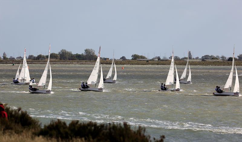 64th Endeavour Trophy - Race 3 upwind photo copyright Mark Jardine taken at Royal Corinthian Yacht Club and featuring the Melges 15 class