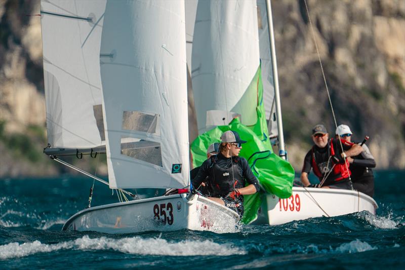Melges 15 European Cup at Lake Garda photo copyright Chaira Agnese Slijk taken at Fraglia Vela Riva and featuring the Melges 15 class