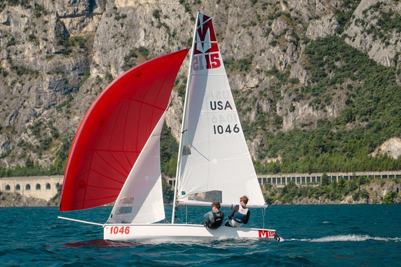 Melges 15 European Cup at Lake Garda photo copyright Chaira Agnese Slijk taken at Fraglia Vela Riva and featuring the Melges 15 class