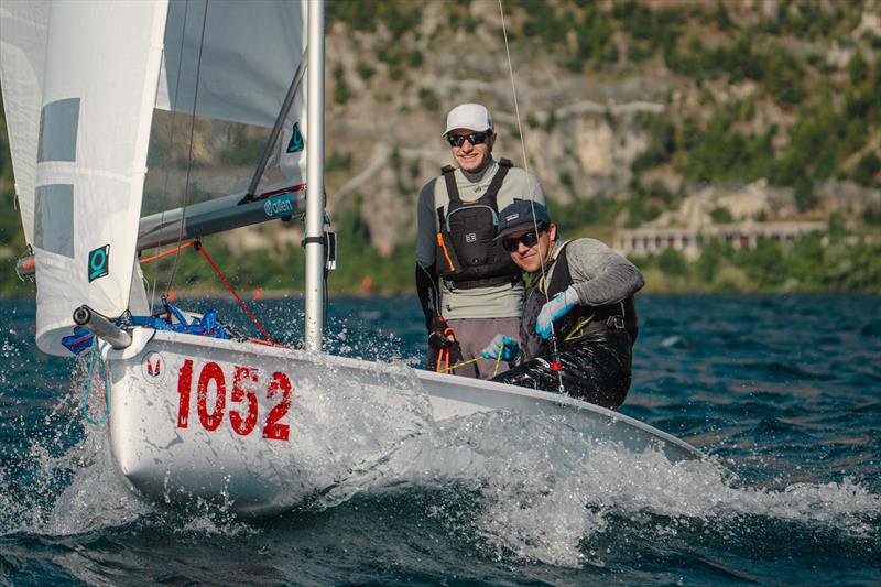 Melges 15 European Cup at Lake Garda photo copyright Chaira Agnese Slijk taken at Fraglia Vela Riva and featuring the Melges 15 class