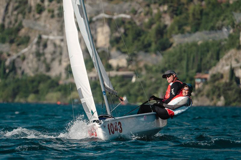 Melges 15 European Cup at Lake Garda photo copyright Marianna Matteotti taken at Fraglia Vela Riva and featuring the Melges 15 class
