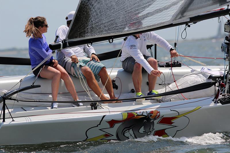 Grace Lucas' Bombardaon day 2 at 2014 Sperry-Top Sider Charleston Race Week - photo © JOY / International Audi Melges 20 Class Association