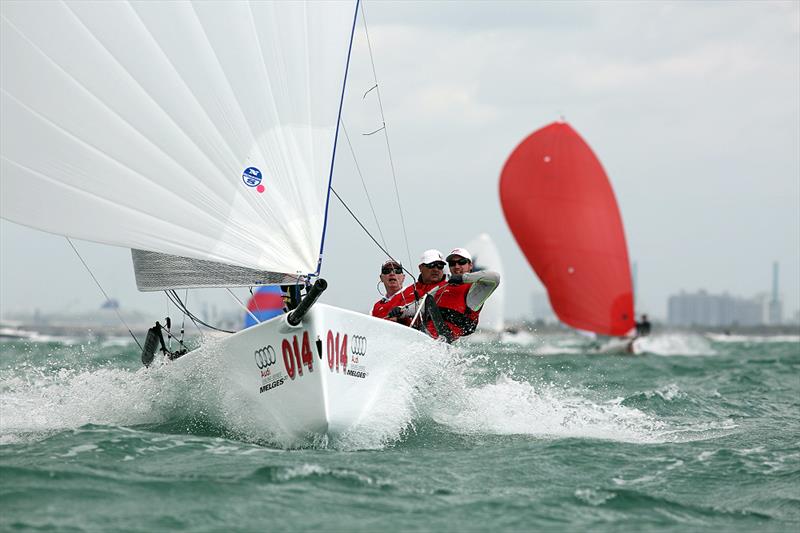 Paul Reilly's Red Sky Sailing Team during event 2 of the 2015 Miami Winter Regatta photo copyright 2015 JOY / IM20CA taken at Coconut Grove Sailing Club and featuring the Melges 20 class