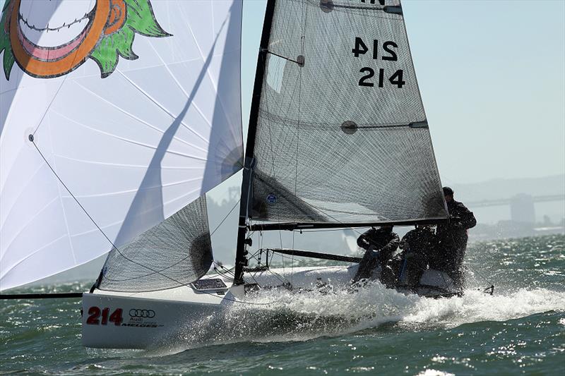 Rhonda Joyce's Grinning Streak on day 3 of the Audi Melges 20 Worlds photo copyright JOY / International Audi Melges 20 Class Association taken at San Francisco Yacht Club and featuring the Melges 20 class