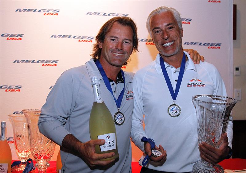 Out of Reach (l-r) Gabriele Benussi and Guido Miani, Federico Michetti (not shown) at the Audi Melges 20 Worlds photo copyright JOY / International Audi Melges 20 Class Association taken at San Francisco Yacht Club and featuring the Melges 20 class