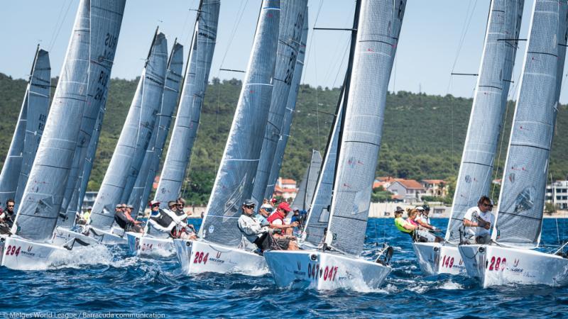 Melges 20 World League Zadar day 1 photo copyright Melges World League / Barracuda Communication taken at  and featuring the Melges 20 class