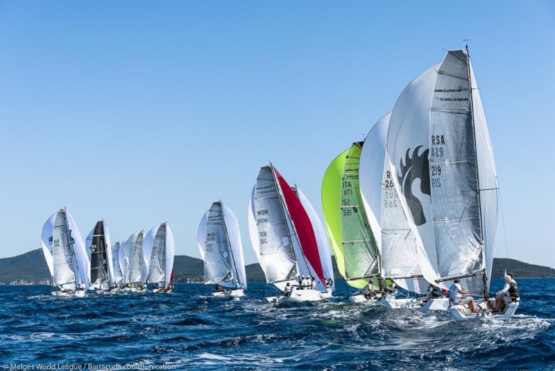 Melges 20 World League Zadar day 1 photo copyright Melges World League / Barracuda Communication taken at  and featuring the Melges 20 class