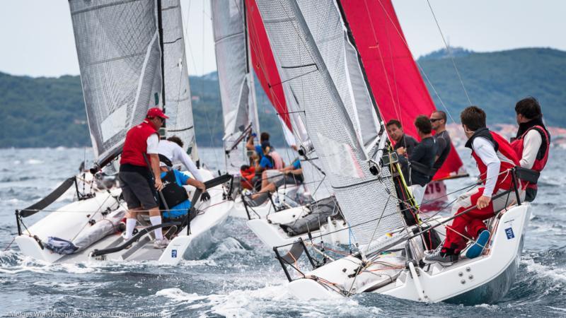 Melges 20 World League Zadar day 2 photo copyright Melges World League / Barracuda Communication taken at  and featuring the Melges 20 class