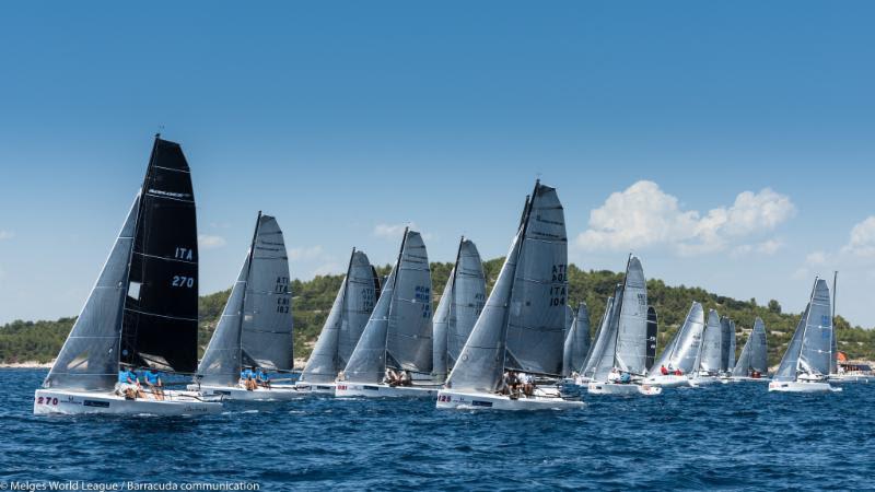 Melges 20 European Championship at Sibenik day 1 photo copyright Melges World League / Barracuda Communication taken at  and featuring the Melges 20 class