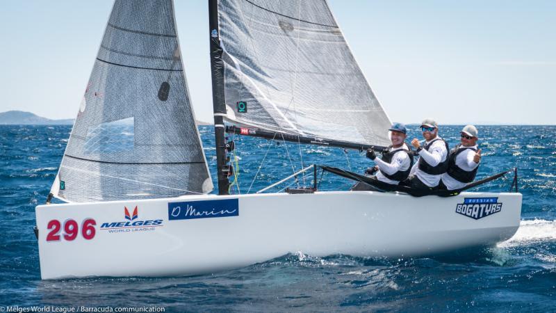 Melges 20 European Champions Igor Rytov, Konstantin Besputin and Anton Sergeev - photo © Melges World League / Barracuda Communication