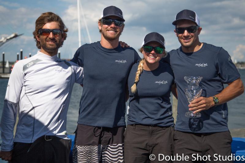 Midnight Blue finishes 3rd in the Melges 20 U.S. Nationals photo copyright Double Shot Studios taken at Sail Newport and featuring the Melges 20 class