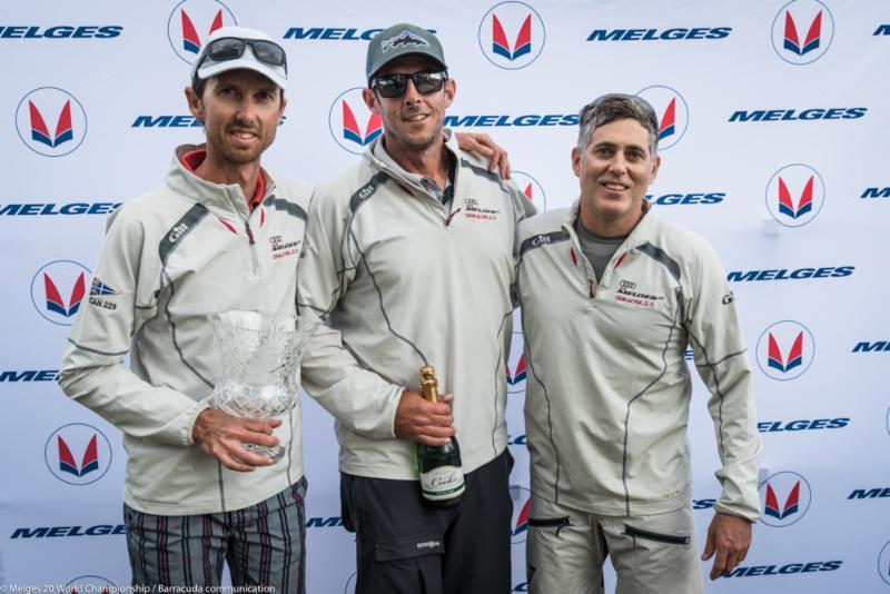 2017 Melges 20 Corinthian World Champions - (left to right) Julian Plante, Justin Quigg and Nick Cleary at the Melges 20 Worlds at Newport, R.I photo copyright Melges 20 World Championship / Barracuda communication taken at New York Yacht Club and featuring the Melges 20 class