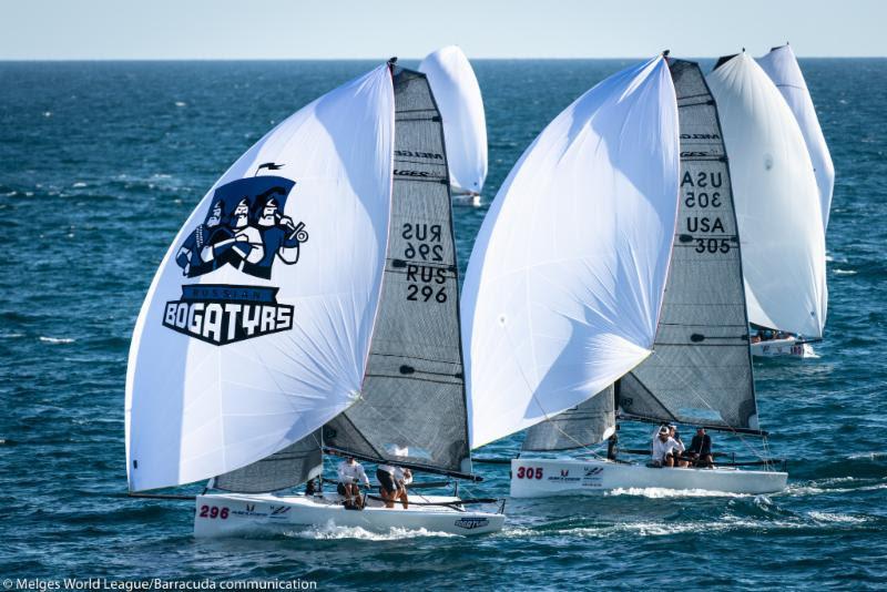 2018 Melges 20 World League, World Championship Igor Rytov, Russian Bogatyrs photo copyright Melges World League / Barracuda Communications taken at Yacht Club Cagliari and featuring the Melges 20 class