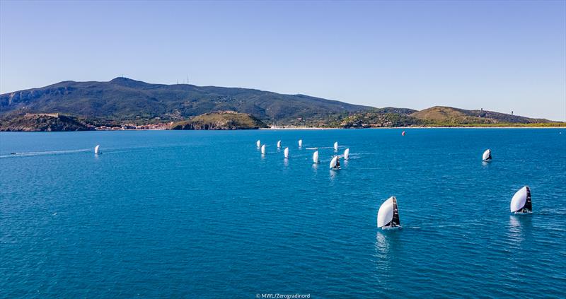 Melges 20 World Championship at Cala Galera, Greece day 2 photo copyright MWL / Zerogradinord taken at  and featuring the Melges 20 class