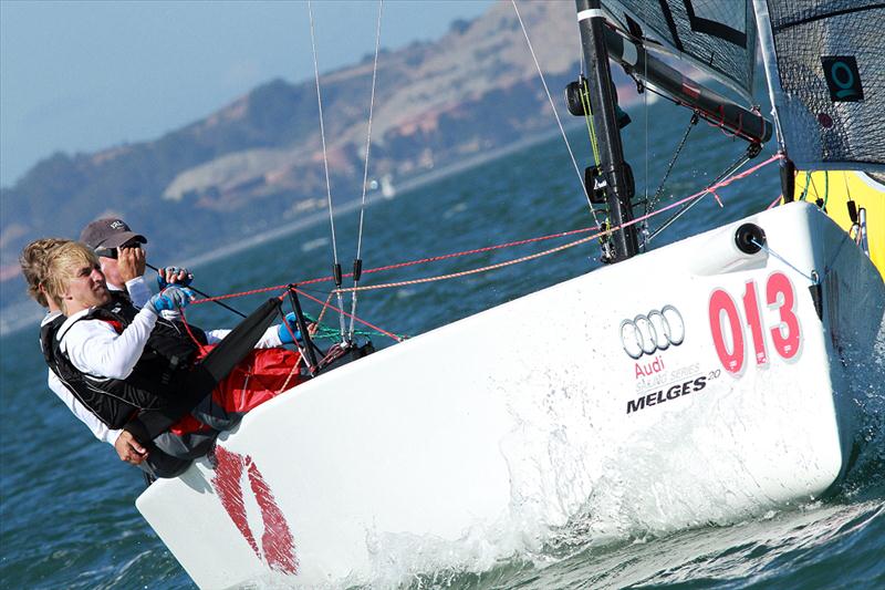 Audi Melges 20 U.S. Nationals at San Francisco day 2 photo copyright JOY / International Audi Melges 20 Class Association taken at Corinthian Yacht Club of San Francisco and featuring the Melges 20 class