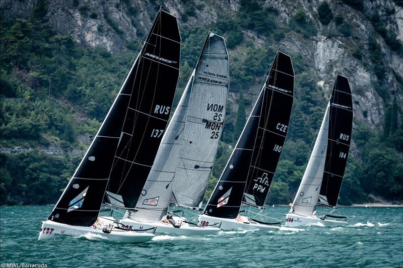 Day 1 - 2019 Melges 20 World League European Division at Riva del Garda photo copyright Melges World League / Barracuda Communication taken at  and featuring the Melges 20 class