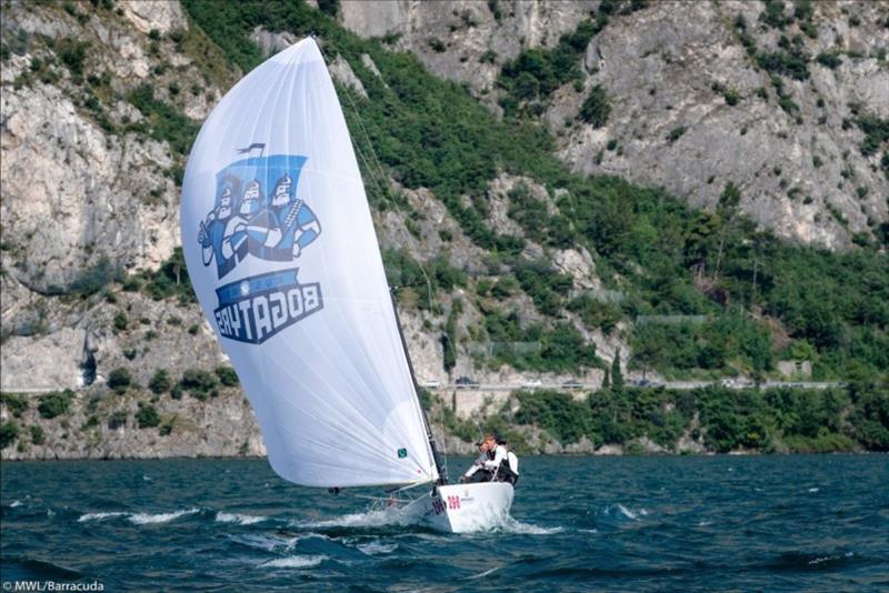 Russian Bogatyrs photo copyright Melges World League / Barracuda Communication taken at Fraglia Vela Riva and featuring the Melges 20 class