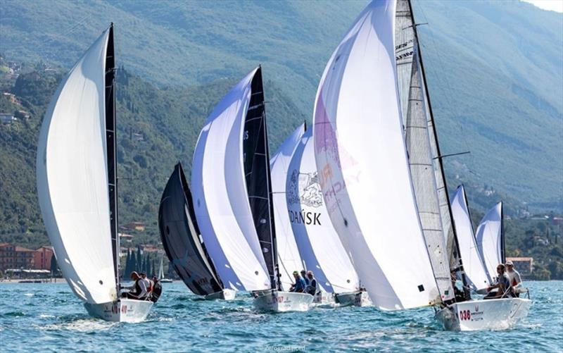 2019 Melges 20 European Championship - Day 1 photo copyright Zerogradinord / IM20CA taken at Fraglia Vela Malcesine and featuring the Melges 20 class