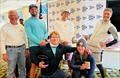 Third overall, Monsoon: top, clockwise: Hal Smith PRO, Tomas Dietrich, Jeremy Wilmot, Ted Hackney, Chelsea Simms and Bruce Ayres - 2022 U.S. Melges 24 National Championship © Joy Dunigan