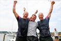 2015 Melges 24 World Champions in Middelfart - Chris Rast in the midddle (overall winner), Tõnu and Toomas Tõniste (Corinthian winners) - Melges 24 World Championship