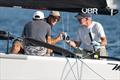 Joel Ronning and the crew of Catapult celebrate a strong opening day on Pensacola Bay - 2025 US Melges 24 National Championship