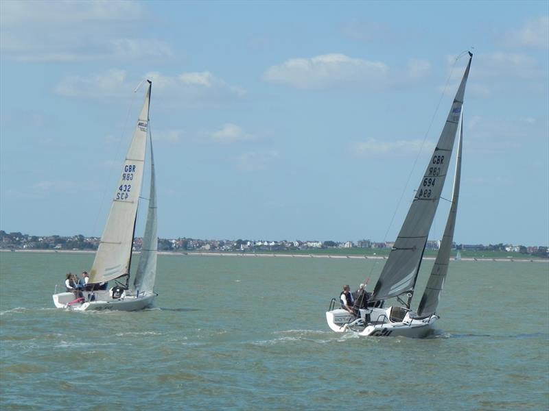 OneSails Melges 24 UK Nationals day 2 photo copyright Ian Videlo taken at Haven Ports Yacht Club and featuring the Melges 24 class