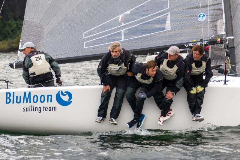 Franco Rossini's Blu Moon with Flavio Favini on the helm on day 1 of the Melges 24 Copa Lino Favini photo copyright BPSE / Mauro Melandri taken at Associazione Velica Alto Verbano and featuring the Melges 24 class