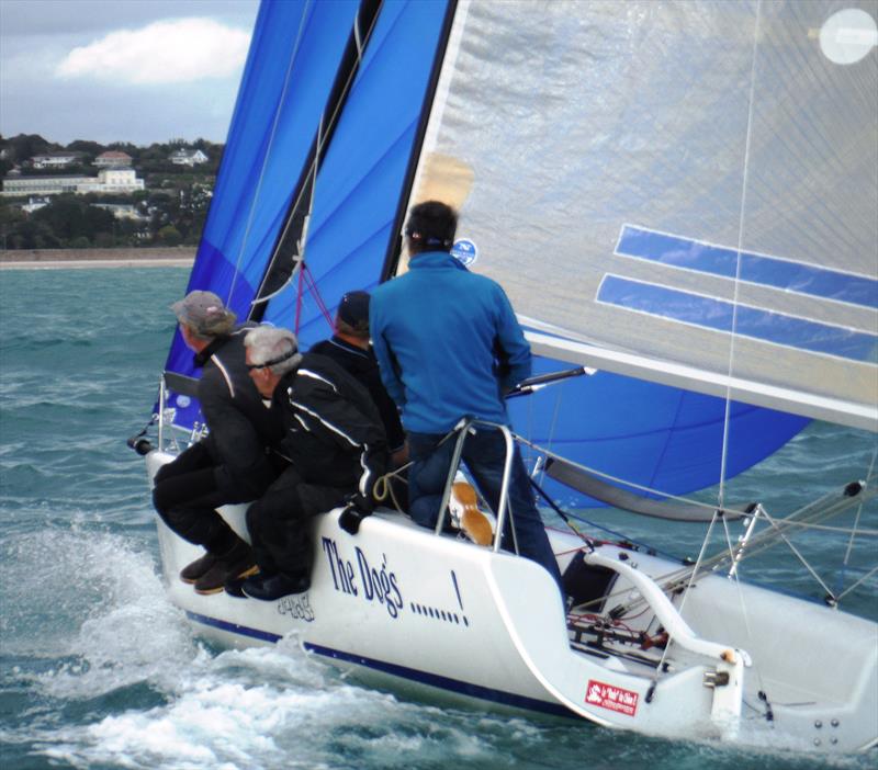 Melges 24 racing from Jersey photo copyright Bill Harris taken at Royal Channel Islands Yacht Club and featuring the Melges 24 class