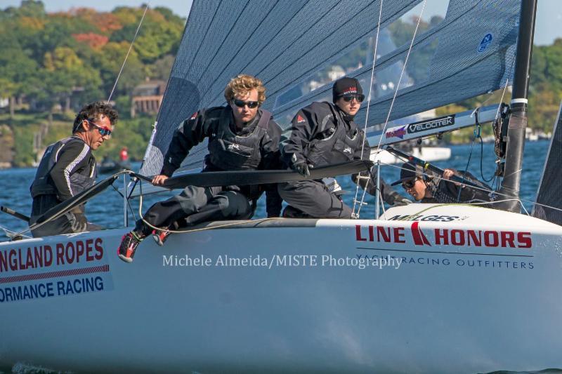 Bora Gulari's team West Marine Rigging - the winner of the 2016 Line Honors US Melges 24 Championship at Lake Geneva, Wisconsin photo copyright Michele Almeida / MISTE Photography taken at  and featuring the Melges 24 class