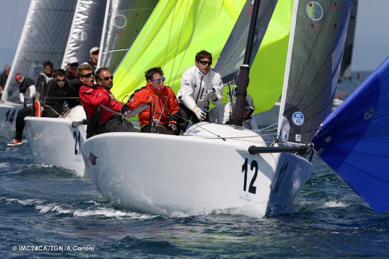 Bo Boje Pedersen's Upupup (DEN837) managed to jump from the fifth to the second position on day 2 of the Melges 24 European Sailing Series in Portoroz photo copyright IM24CA / ZGN / Andrea Carloni taken at Yachting Club Portorož and featuring the Melges 24 class