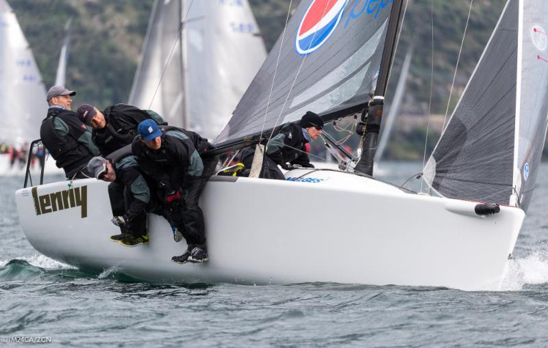 Lenny EST790 on day 1 of the Melges 24 European Sailing Series at Riva de Garda photo copyright M24CA / ZGN / Mauro Melandri taken at Fraglia Vela Riva and featuring the Melges 24 class