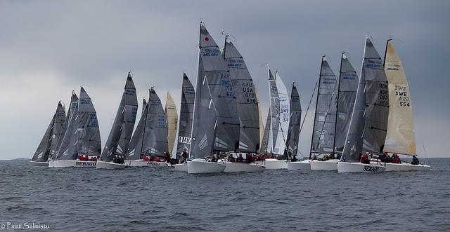 The fleet on day 1 of the Melges 24 European Sailing Series in Marstrand photo copyright IM24CA / Piret Salmistu taken at Marstrands Segelsällskap and featuring the Melges 24 class