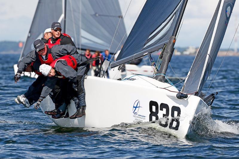 American entry Mikey USA838 on day 3 of the Melges 24 Worlds in Heksinki photo copyright Pierrick Contin / www.pierrickcontin.com taken at Helsingfors Segelklubb and featuring the Melges 24 class