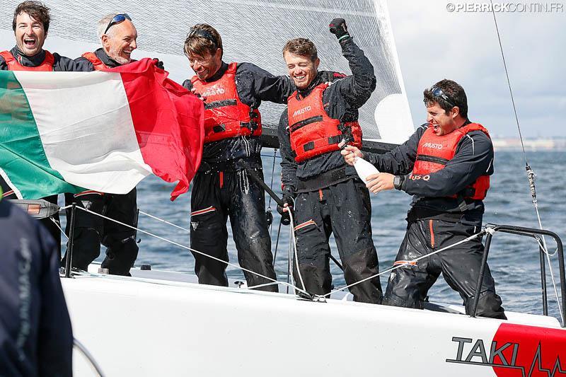 The Italian Taki 4 team win the Corinthian title at the Melges 24 Worlds in Heksinki photo copyright Pierrick Contin / www.pierrickcontin.com taken at Helsingfors Segelklubb and featuring the Melges 24 class