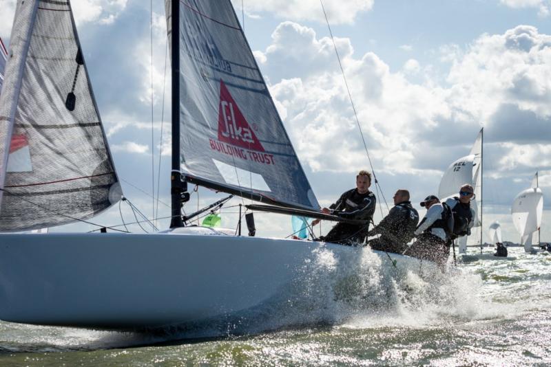 Eelco Blok's Team Kesbeke / Sika / Gill during the Melges 24 European Sailing Series Medemblik photo copyright Klaas Wiersma taken at Regatta Center Medemblik and featuring the Melges 24 class