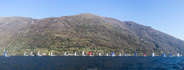 The fleet in Luino on day 2 of the Melges 24 Lino Favini Cup photo copyright IM24CA / ZGN taken at Associazione Velica Alto Verbano and featuring the Melges 24 class