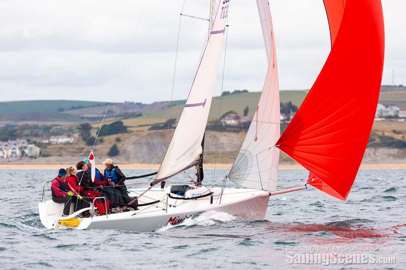 Mini Mayhem during the WhyBoats Weymouth Yacht Regatta 2018 photo copyright David Harding / www.sailingscenes.com taken at Royal Dorset Yacht Club and featuring the Melges 24 class