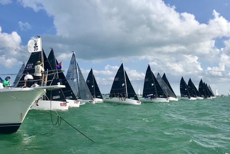 Bacardi Invitational Winter Series in Miami day 1 photo copyright Kathleen Tocke taken at Biscayne Bay Yacht Club and featuring the Melges 24 class