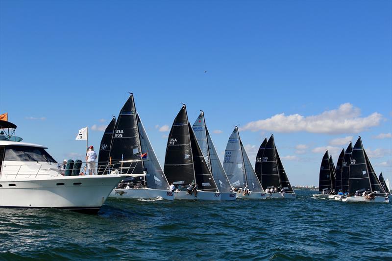 Bacardi Invitational Winter Series in Miami day 2 photo copyright Kathleen Tocke taken at Biscayne Bay Yacht Club and featuring the Melges 24 class