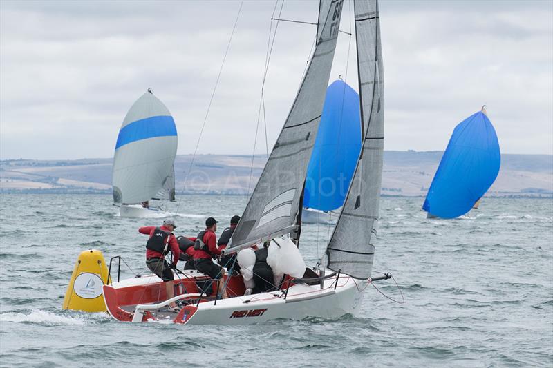 Robbie Deussen's Red Mist was second overall after a great last day - 2018 Musto Melges 24 Nationals photo copyright Ally Graham taken at Port Lincoln Yacht Club and featuring the Melges 24 class