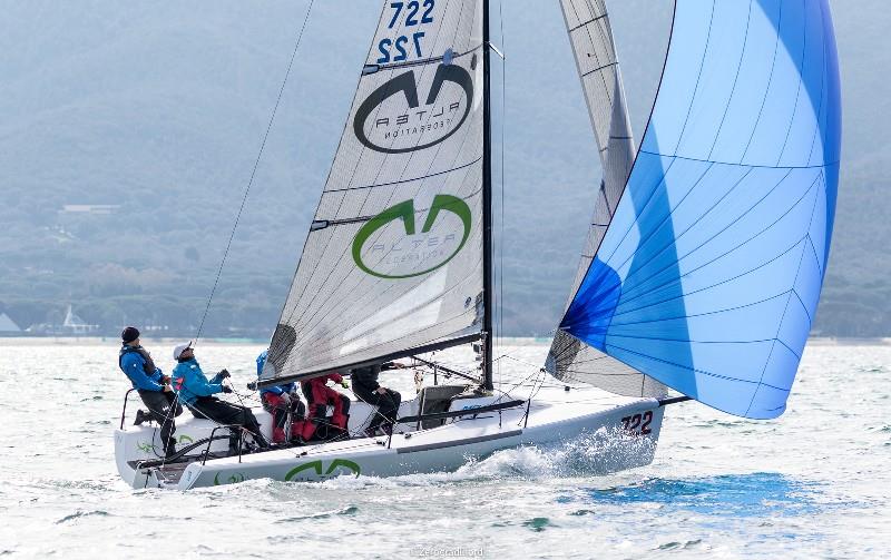 Team of Altea ITA722 - the winner of season opener in Punta Ala in March 2018 photo copyright Zerogradinord / IM24CA taken at  and featuring the Melges 24 class