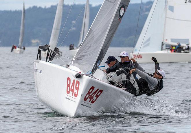 Brian Porter's Full Throttle USA849, the second on today's race - 2018 Melges 24 World Championship - Day 1 - photo © IM24CA / Zerogradinord