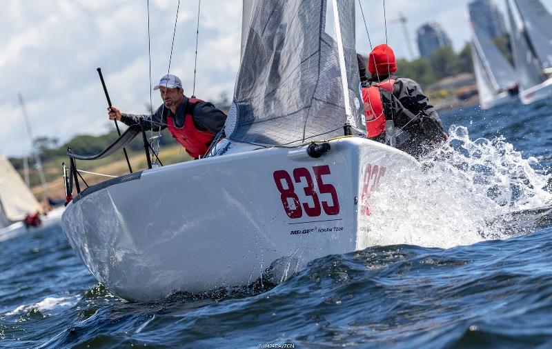 The boat of the day was 2017 Worlds Bronze medal team - Kevin Welch/Jason Rhodes' Mikey USA835, scoring third place from the first and two bullets from the two final races of the day - photo © IM24CA / Zerogradinord