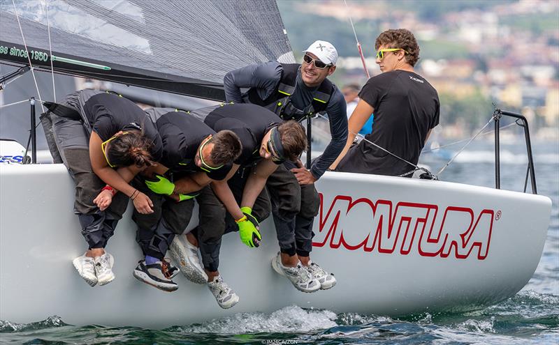 Last race was won by the crew of Arkanoe by Montura ITA809 (UFD-6-1) with former Slovenian Olympic sailor Karlo Hmeljak calling tactics - 2018 Melges 24 European Sailing Series photo copyright ZGN / IM24CA taken at  and featuring the Melges 24 class