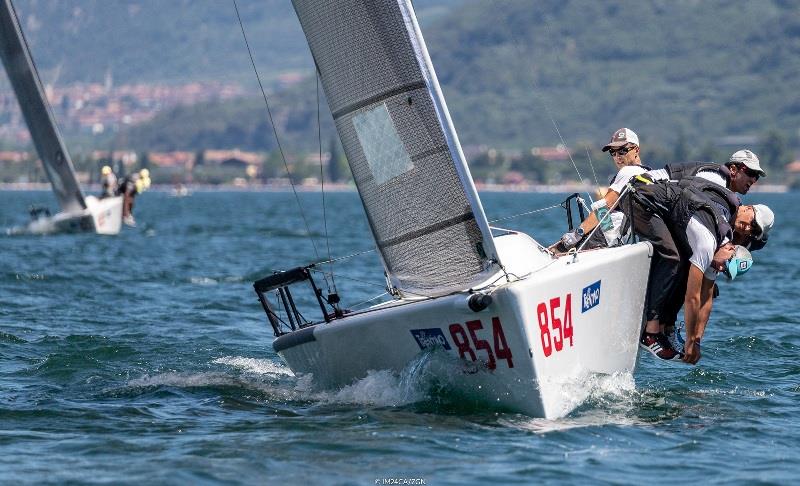 Awesome performance by Maidollis ITA854 with Carlo Fracassoli in helm today, scoring three bullets in a row, strongly affirming itself as the leader of the provisional ranking and as a boat of the day photo copyright ZGN / IM24CA taken at  and featuring the Melges 24 class