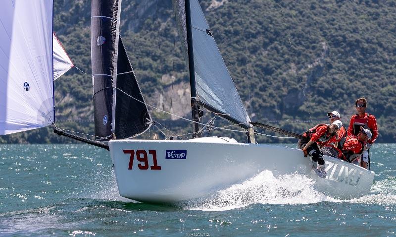 With a very consistent series, the Estonian entry Zuxu EST791 (5-9-20) with Peter Saraskin in helm and Italian Lorenzo Bodini calling the tactics, managed to climb up to the third position in the overall ranking - photo © ZGN / IM24CA