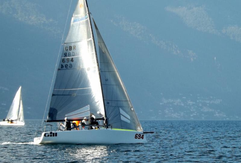 Miles Quinton's Gill Race Team GBR694 with Geoff Carveth in helm kept the score line straight getting two bullets from today's races photo copyright Edoardo Mascheroni taken at  and featuring the Melges 24 class