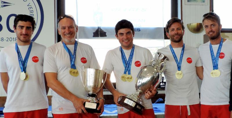 Italian Taki 4 ITA778 of Marco Zammarchi Niccolo Bertola in helm and Giacomo Fossati calling the tactics, Giovanni Bannetta, Pietro Seghezza, Gianluca Derubeis and Lorenzo Piccioni aboard through the season - double winner of Melges 24 Europeans - photo © Piret Salmistu