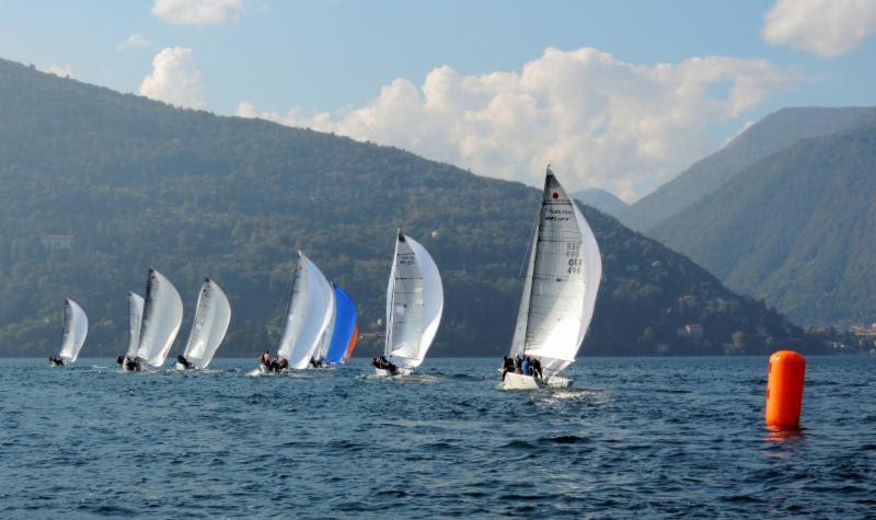 The Melges 24 fleet on Lake Maggiore photo copyright Piret Salmistu taken at  and featuring the Melges 24 class